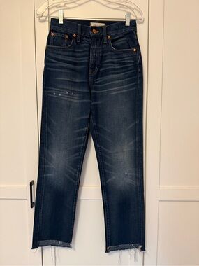Madewell The Perfect Vintage Jean Size 24 Dark Wash 100% Cotton
